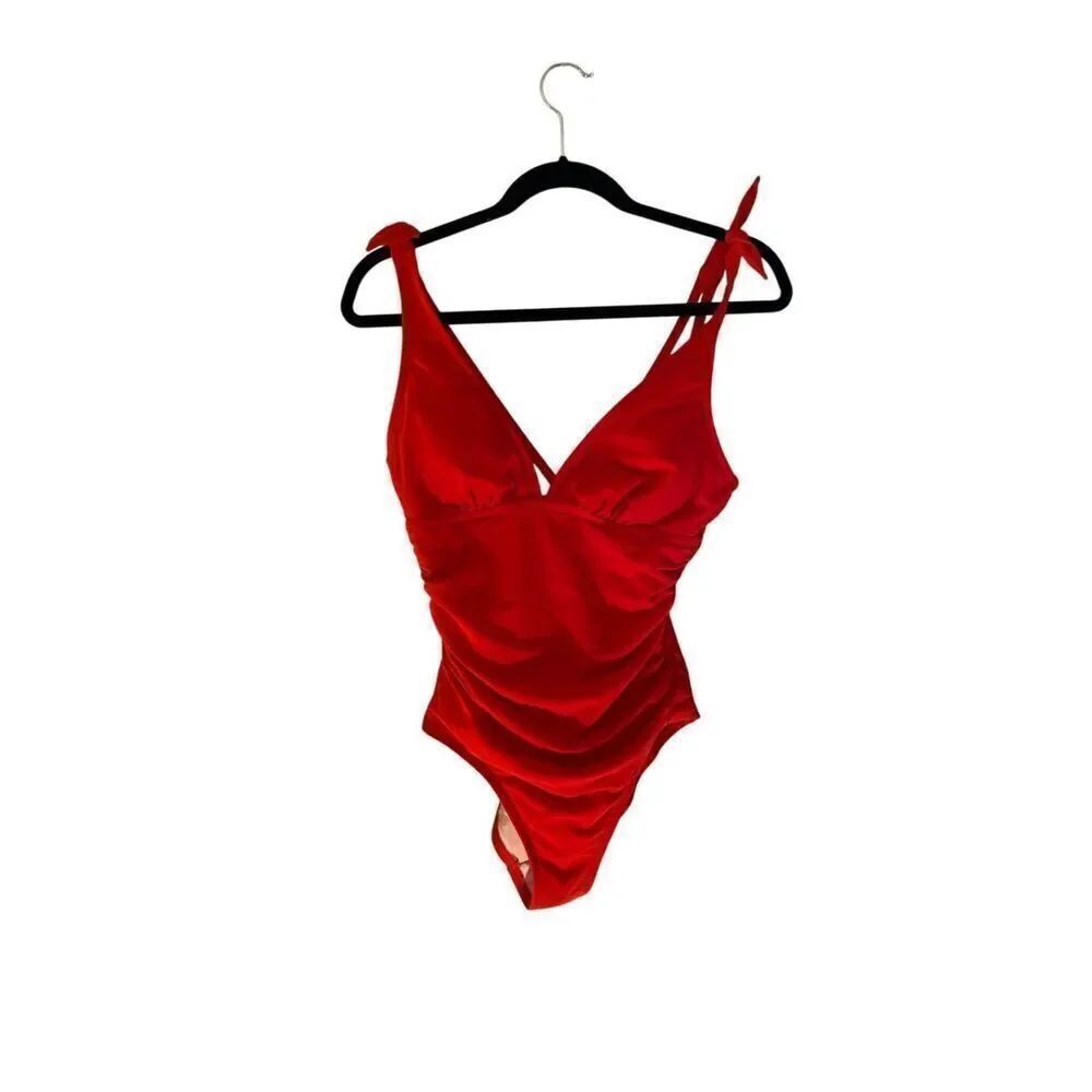 Kona Sol Women’s red swim, bathing suit, size medium
